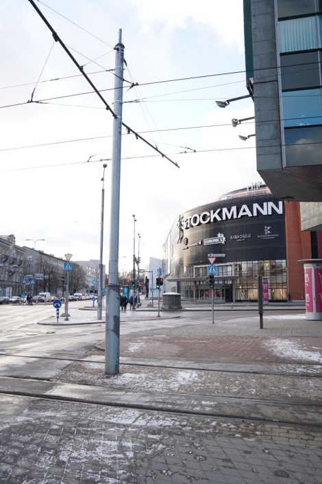 Puderzucker auf den Straßen, es hat geschneit